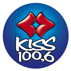 100.6 KISS FM logo