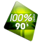 100% 90's logo