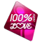 100% Love logo