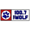 100.7 The Wolf logo