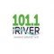 101.1 The River logo