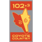 THE NEW 102.3 COYOTE #1 FOR COUNTRY HITS logo