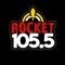 105.5 ROCKET logo