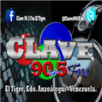 Clave 90.5 fm logo