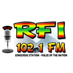 RFI 102.1 FM logo