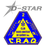 VE2RQT 144,950 MHz Répéteur D-Star du Club Radio Amateur de Québ logo