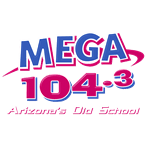 Mega 104.3 logo