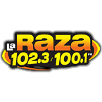 La Raza 102.3/107.1 FM logo