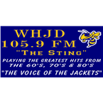 WHJD 105.9 The Sting logo