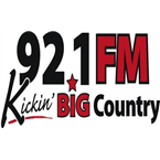 Kickin Country 92.1 logo