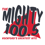 100FM Rockford's Greatest Hits logo