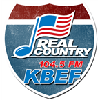 Real County 104.5 KBEF logo