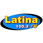 Latina 100.3 fm logo
