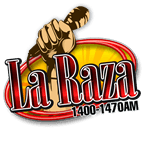KMNV KMNQ LA RAZA logo