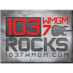 103.7 WMGM Rocks! logo