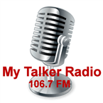 106.7 FM The Big Talker logo