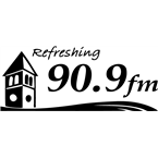 90.9 the River logo