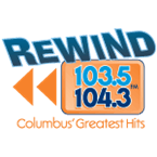 Rewind 103.5/104.3 logo