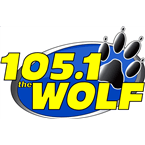 105.1 The Wolf logo