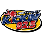 92.5 Kickin’ Country logo