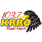 103.7 The KRRO logo