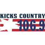 106.9 Kicks Country logo