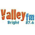 Valley FM 87.6 FM Bright logo