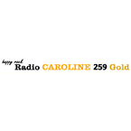 259 Happy Rock Radio Caroline  Gold logo