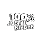 Open.FM - 100% Justin Bieber logo