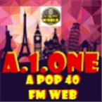 A Pop 40 FM logo