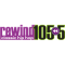 Rewind 105.5 logo