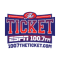 The Ticket ESPN 100.7 FM logo