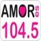 Amor es 104.5 logo