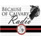 Because of Calvary Radio logo