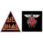 Def Leppard versus Bon Jovi logo