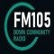 FM105 Down Community Radio logo