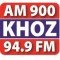 Harrisons' very own 94.9FM & KHOZ AM900 logo