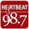 Heartbeat 98.7 logo