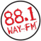 Huntsville's 88.1 and 99.5 WayFM logo