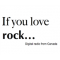 If you love rock logo