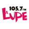La lupe 105.7 FM logo