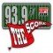 93.9FM The Score logo