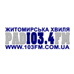 "Zhytomyr wave", 103.4FM logo